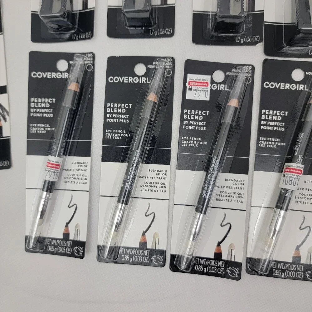 COVERGIRL Easy Breezy Brow Pencils BLACK 2pk LOT Eyeliner Mascara Mixed Bundle - Picture 4 of 16